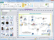 flowchart, organizational chart, network diagram software