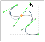 adjust the shape of the segment