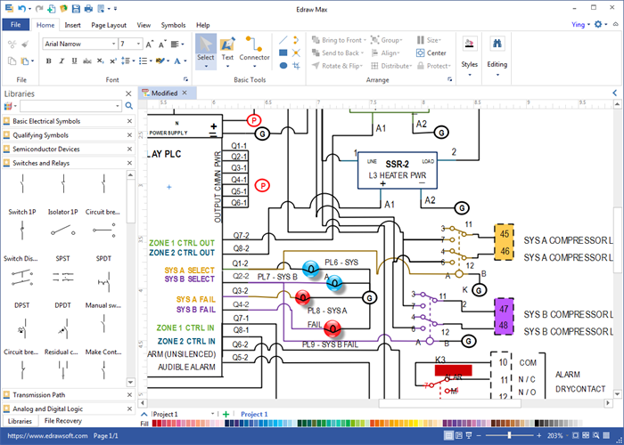 Free Wiring Schematic Software : Electrical Cad Design Software Elecdes