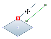 move the endpoint of the connector