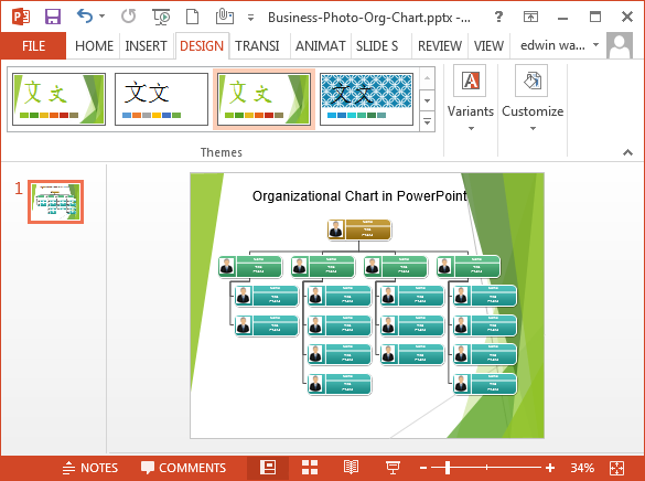 Org Chart Powerpoint 2007