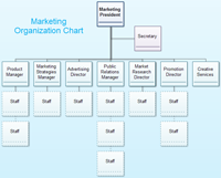 营销部门组织结构图