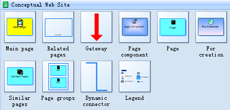 Symbols for Conceptual Web Site