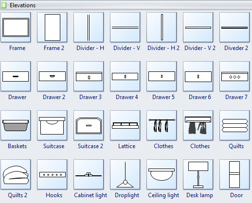 Cabinet for Floor Plan Symbols