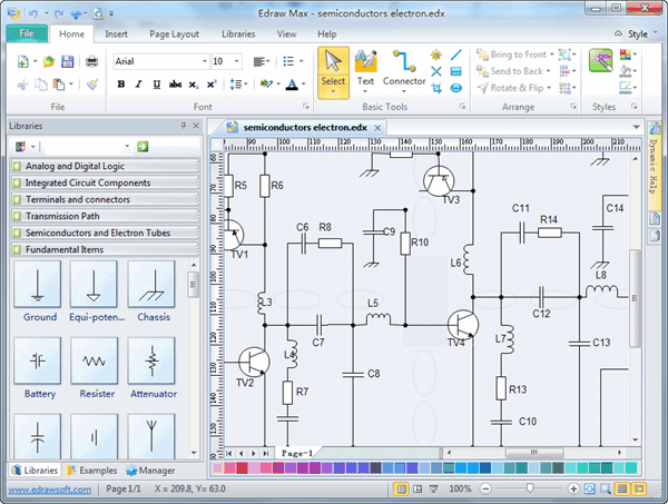 ac circuit diagram software free download