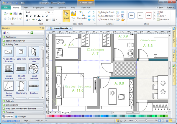 software house plan plans drawing floor edraw planning cad layout architecture houseplan designing try discover why choose board edrawsoft