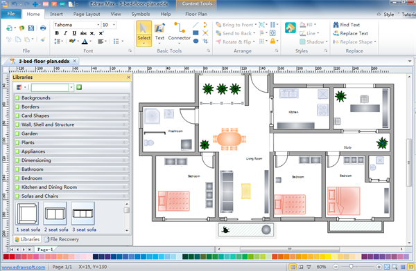 ... why Edraw is the easiest software to design floor plan: Try it FREE