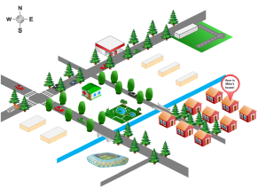 街区规划模型图图示例