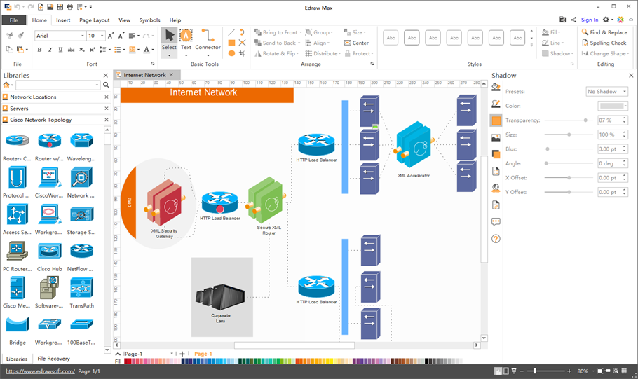 logiciel de diagramme de réseau