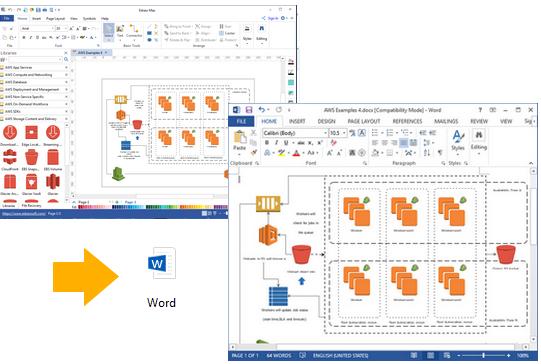 AWS-Diagramm in Word bearbeiten