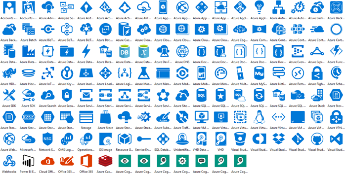 Azure Cloud Icons