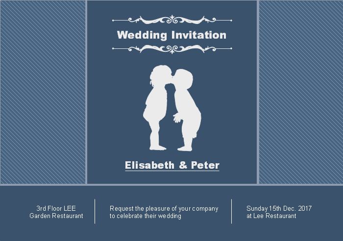 modèle de carte d'invitation de mariage