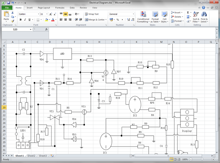 Create Circuit Diagram For Excel