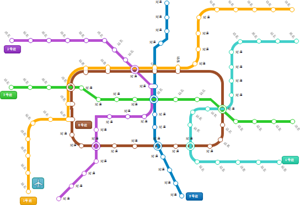 地铁线路图示例