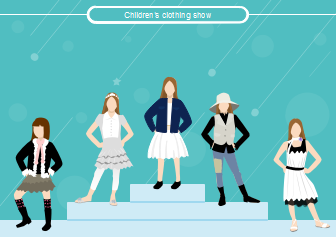 儿童服装模板