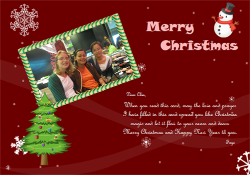 Christmas Card Example