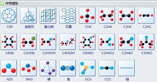 分子模型图符号库