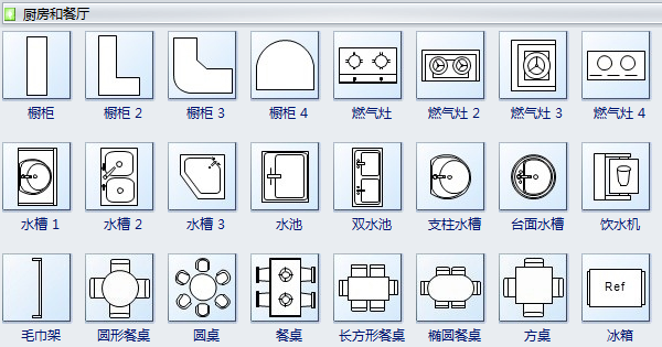 房屋平面图符号