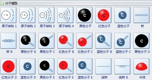 分子模型图符号