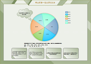 商务报告饼图模板