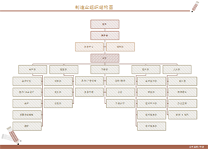 贸易公司组织结构图示例