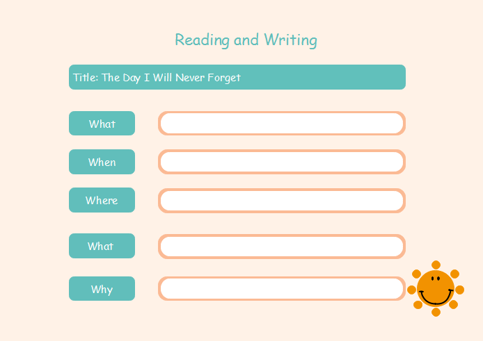 Gitter und Matrix Graphic Organizer Vorlage - Lesen und Schreiben