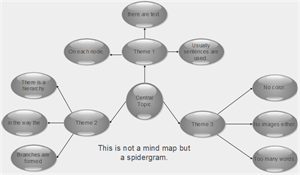 Spider Diagramm Graphic Organizer Vorlage 2