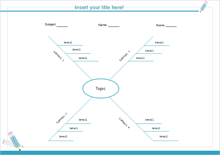 Spider Map Graphic Organizer 