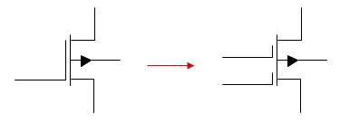 Nummer der MOSFET-Gates ändern