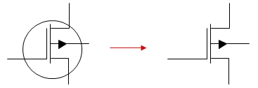 MOSFET unsichtbar