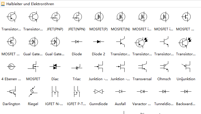 Halbleiter Symbole