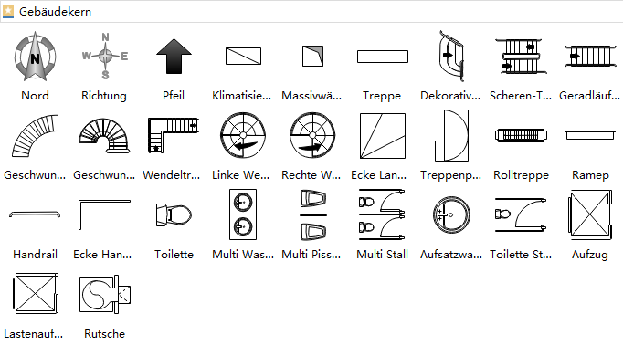 Grundriss Symbols