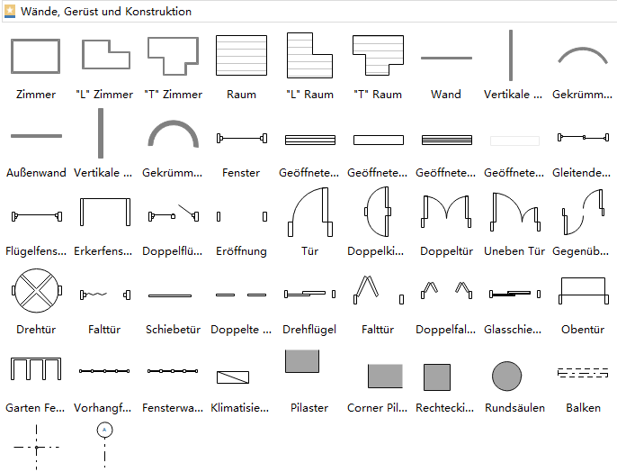 Grundriss Symbole 4