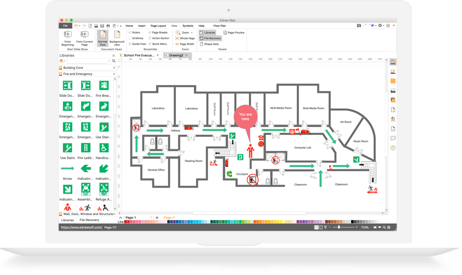 Flucht Und Rettungsplan Software Edraw Kostenlos Downloaden