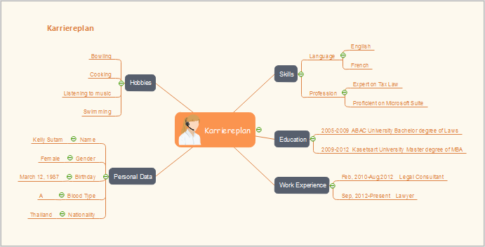 Karriereplan Mindmap