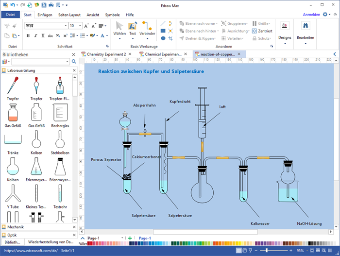 Programm Zur Darstellung Von Versuchsaufbauten Chemie