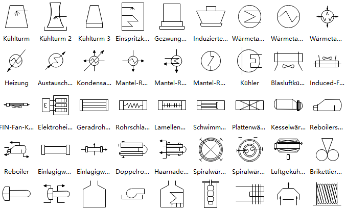 Schaltzeichen für elektronische Bauteile