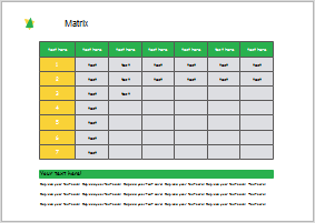 Six Sigma Matrix Beispiel