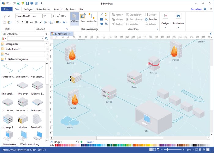 3D Netzwerk Software