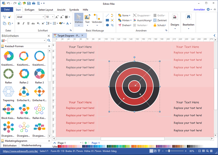 Kreisdiagramm Software