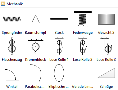 Mechanik Symbole