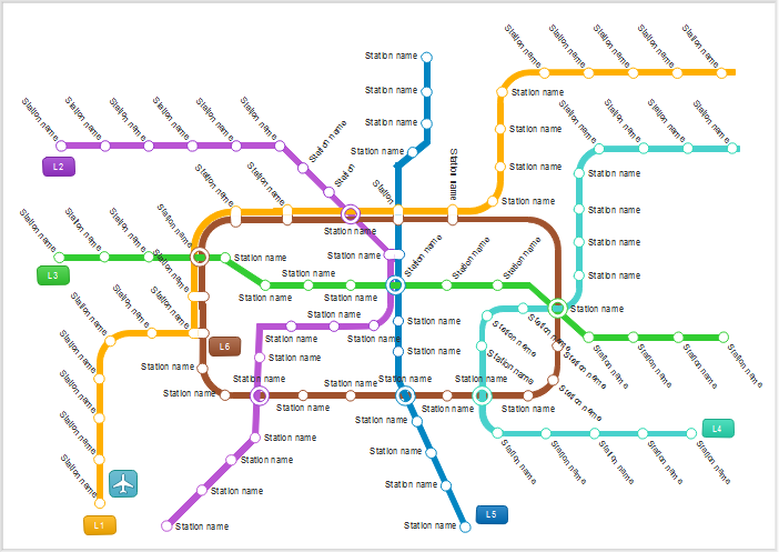 U-Bahnpläne Beispiele