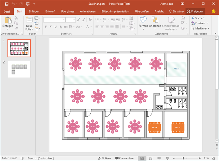 PowerPoint sitzordnung Vorlagen