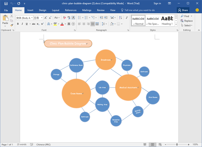 Word Concept Map Vorlagen