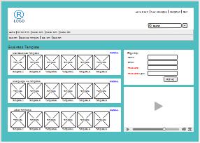 Webseite Wireframe