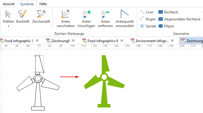 Neue Elemente zeichnen