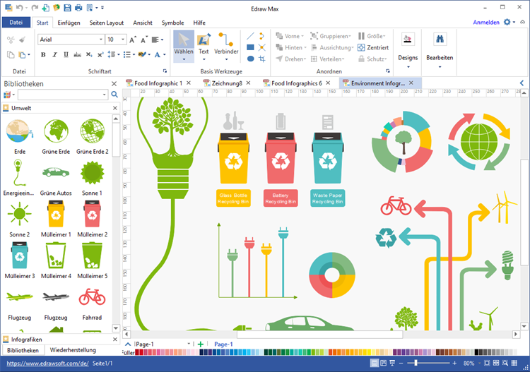 Umwelt Infografiken Software