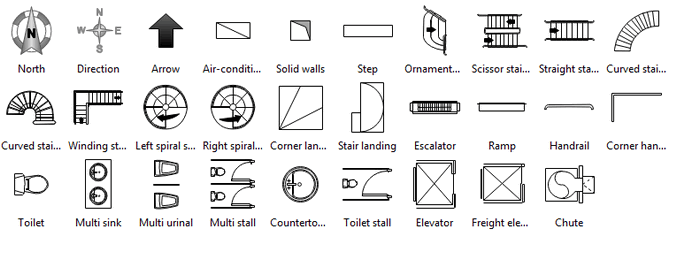 Grundriss Symbols