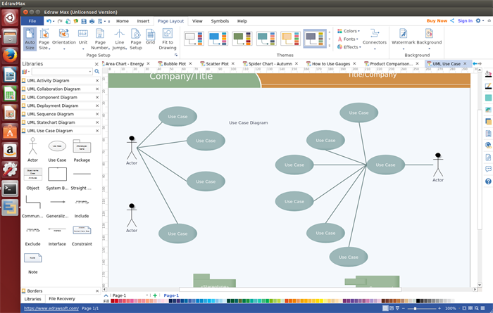 Anwendungsfalldiagramm Software für Linux