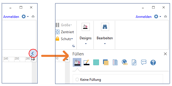 Formen im Organigramm formatieren